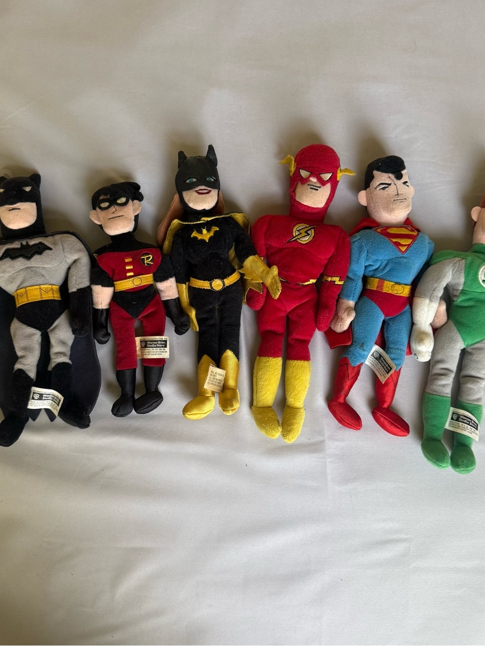 Warner Bros. Studio Store DC Super Hero Bean Bag Collection late 90s